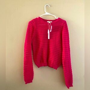 NEW Poof Apparel pink sweater